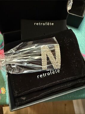 Retrofete Crystal 'N' Silver Hairpin